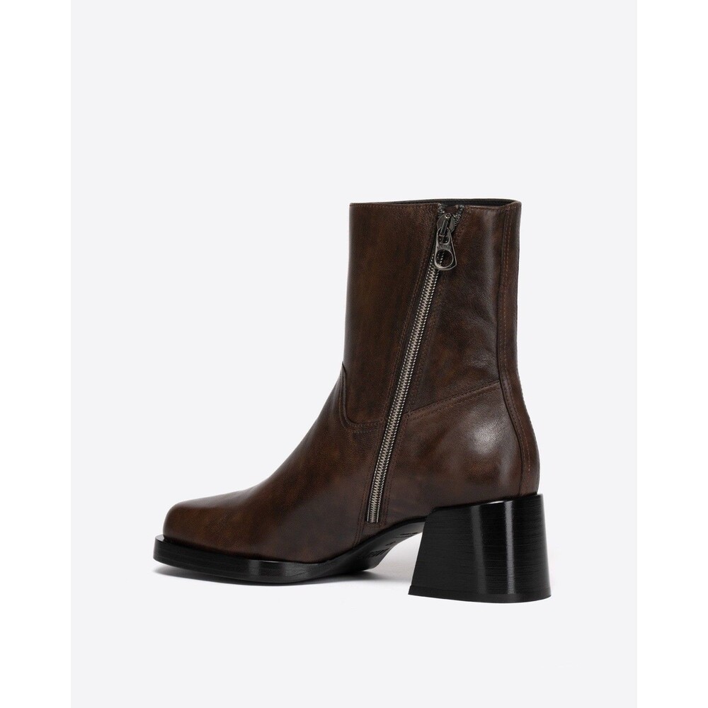 Labucq Leather Joan Boot Antique Brown Women’s Sz 38/7.5-8 LK NU
